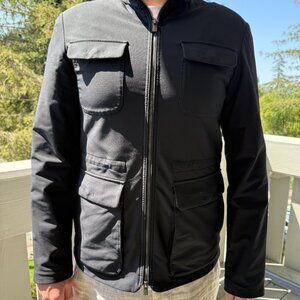 Armani Collezioni Black 4-Pocket Zip Up Jacket (US 40)